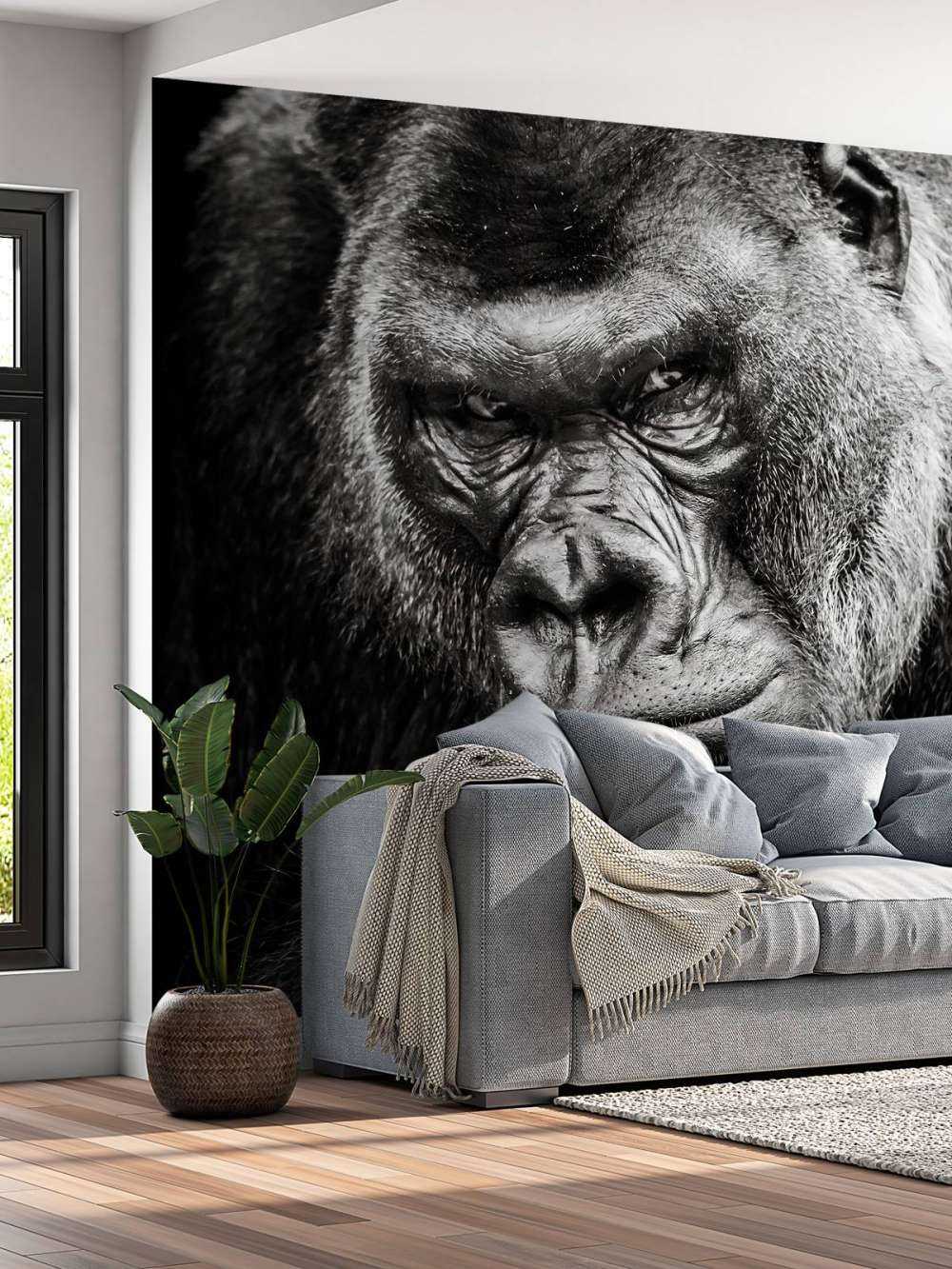 Närbild av en gorilla