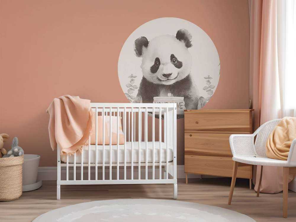 Pandaunge i djungeln beige
