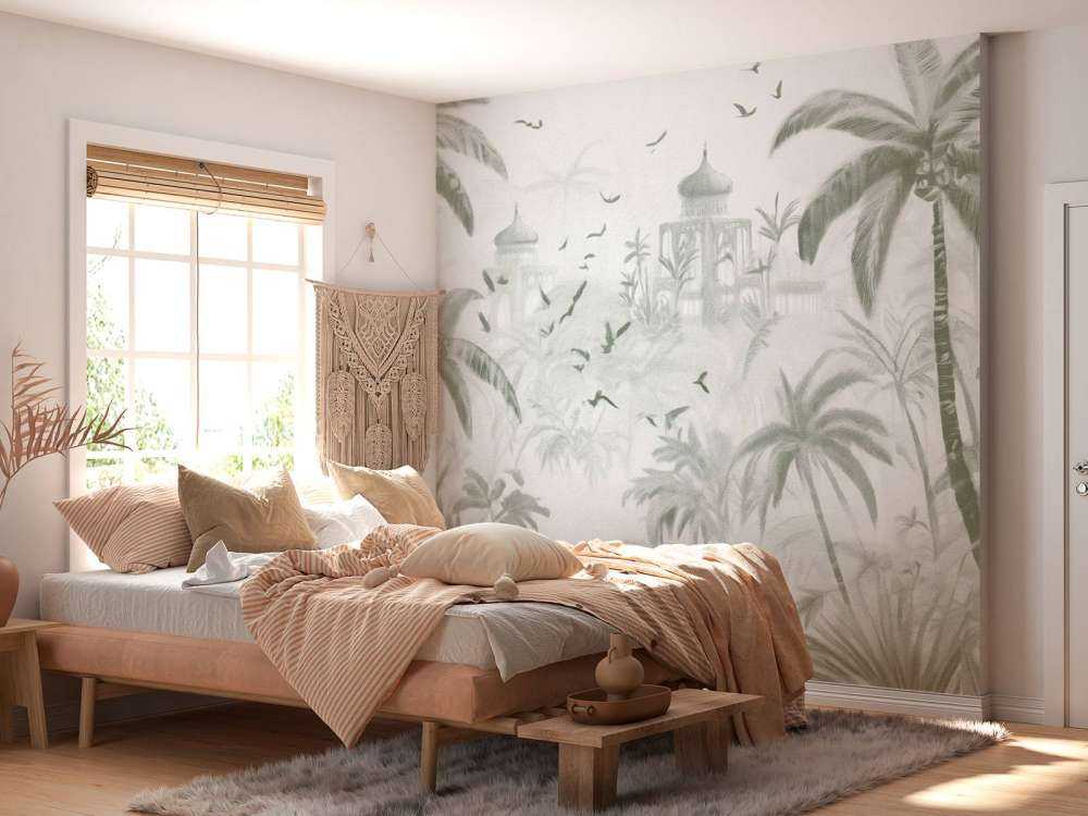 Orientalisk Trädgård i Gryningen, grön