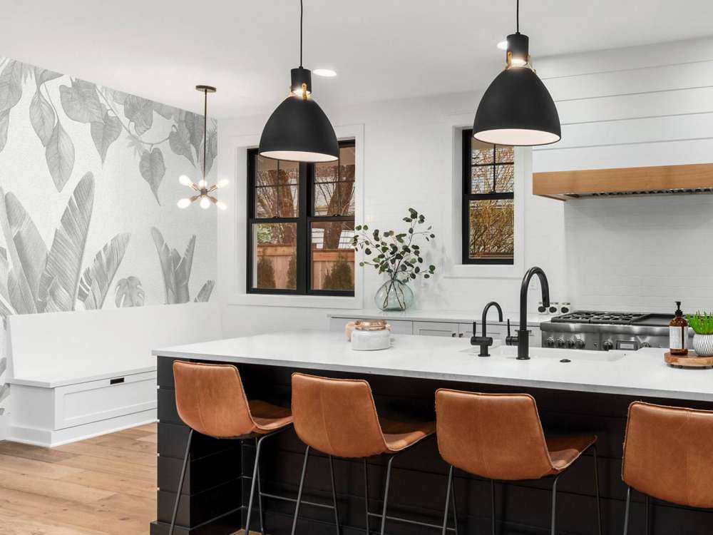 Djungelväxter i grå nyanser