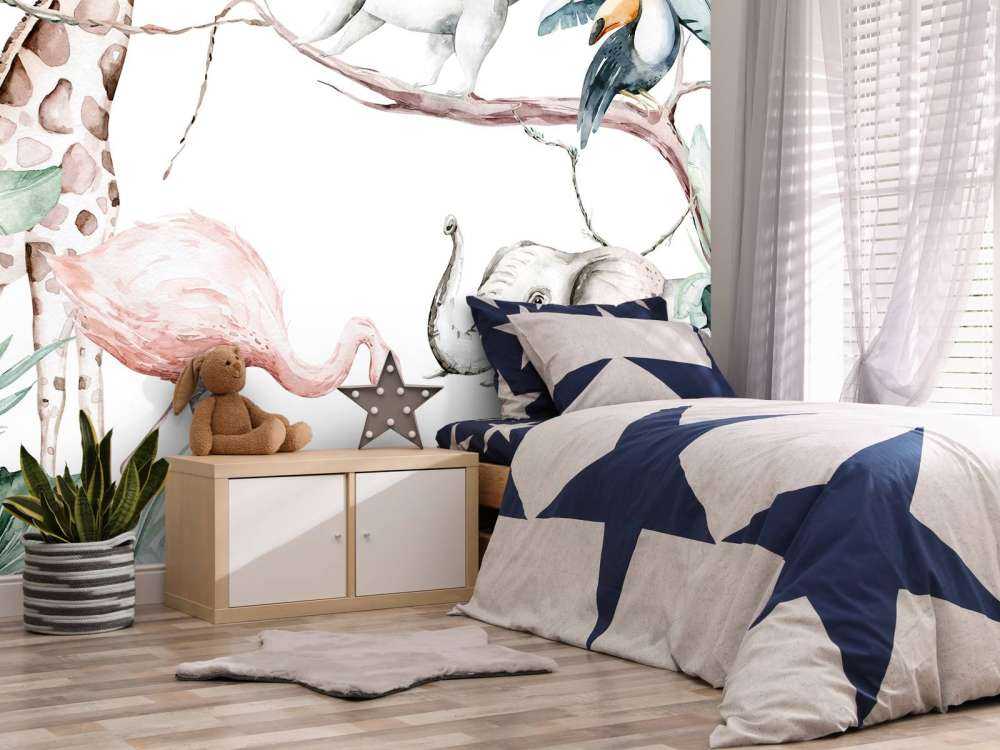 Akvarell afrikanska djur