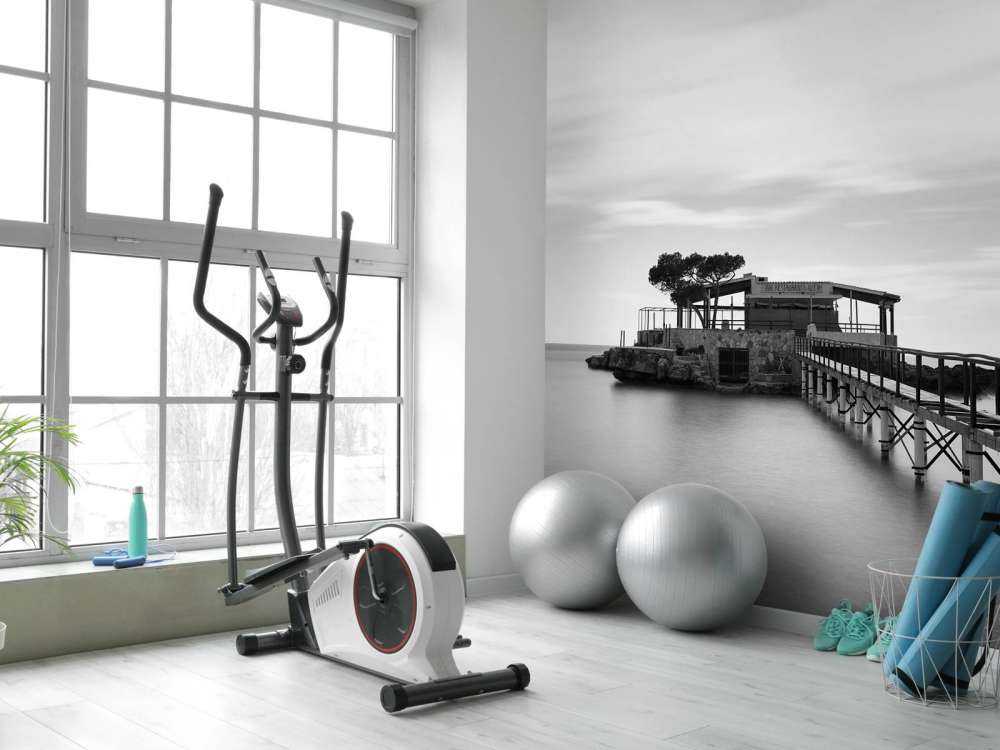 Byggnadsställning till ön