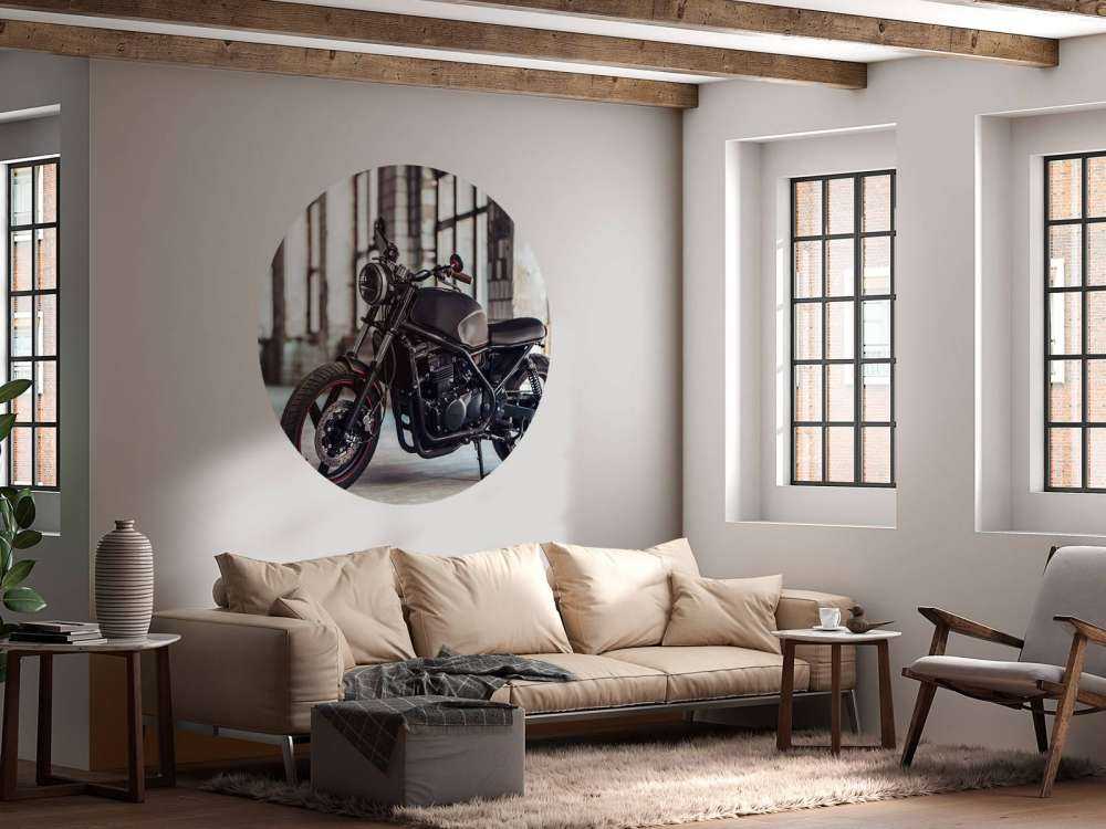 Matt svart motor