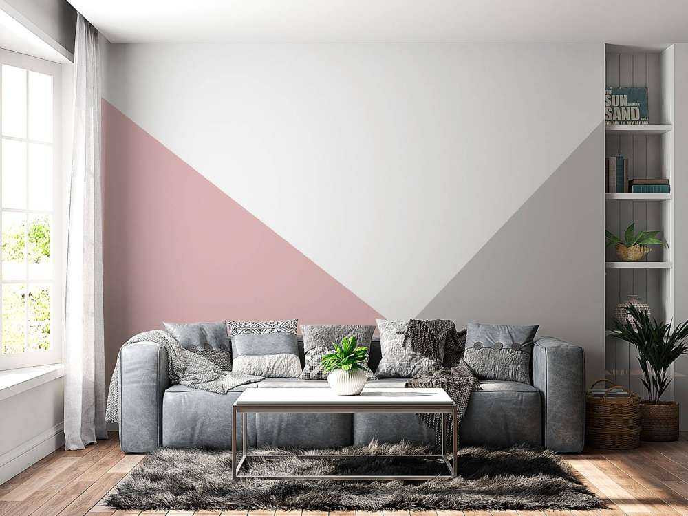 Rosa och grå trianglar