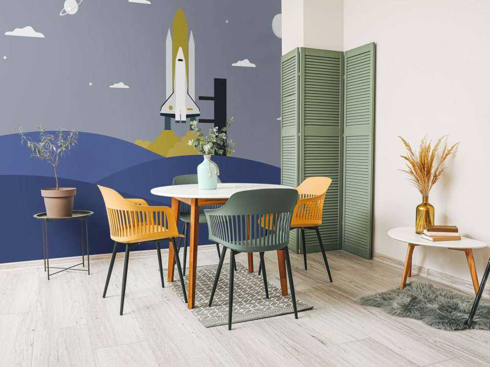 Raketlansering mellan kullarna