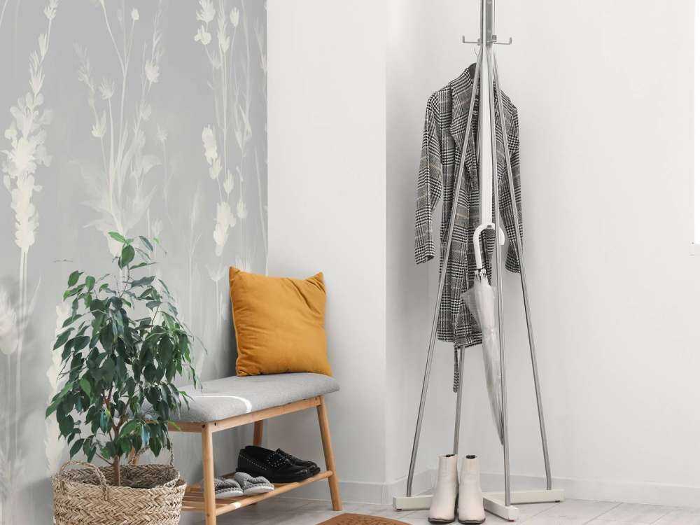 Lavendel Eng Sømløs Blød Guld