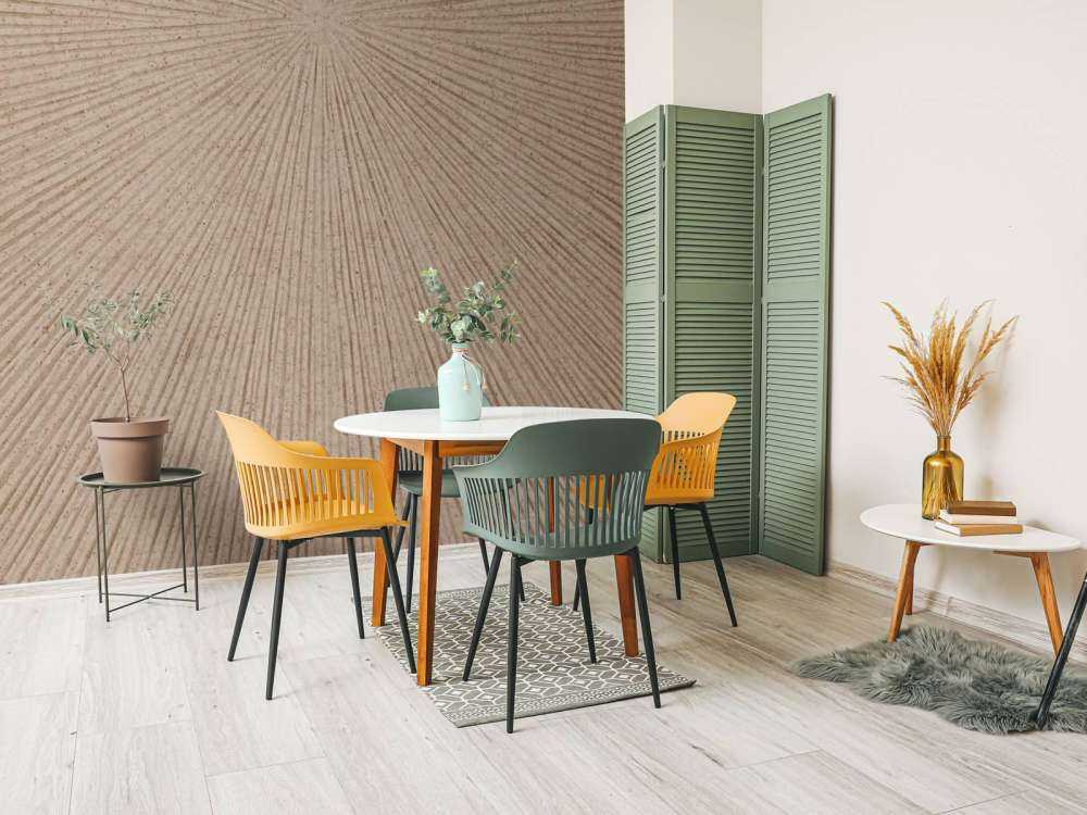 Struktur med linjer i beige brun