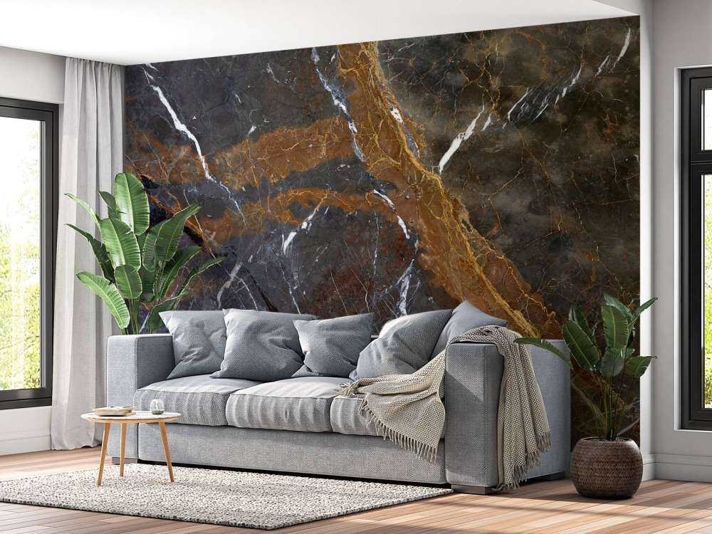 Marmor med fine linjer