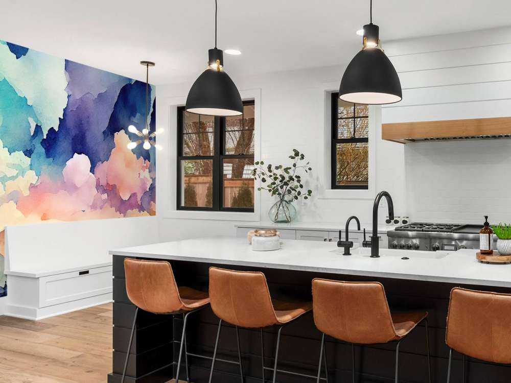 Abstrakt akvarel baggrund