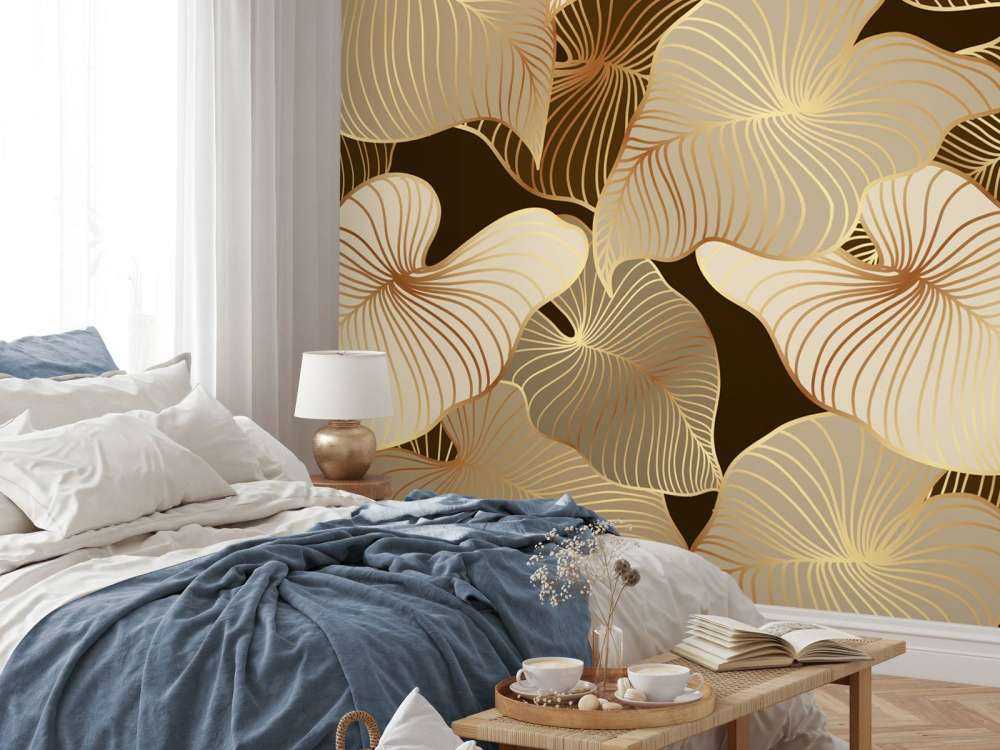 Brune tropiske blade