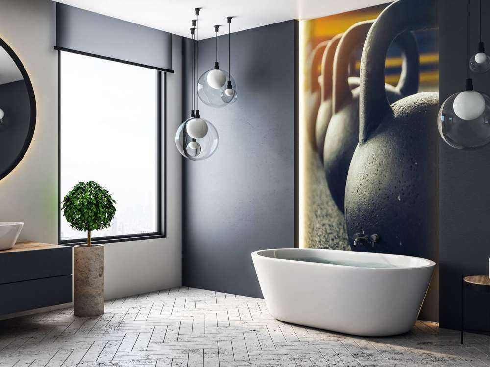 Række med kettlebells