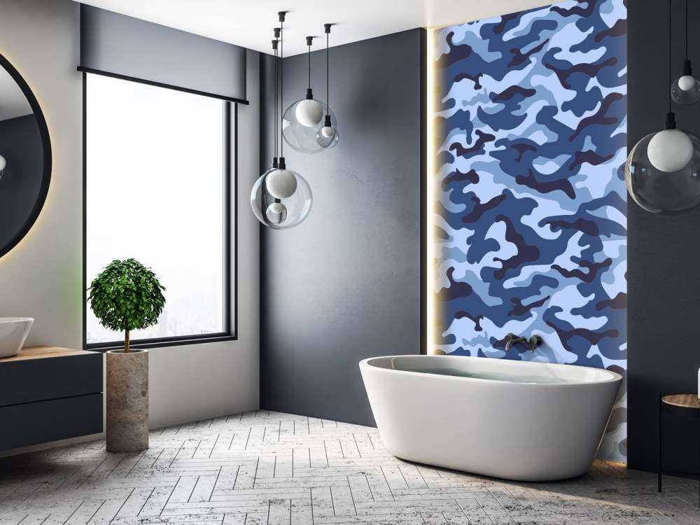 Blå camouflage