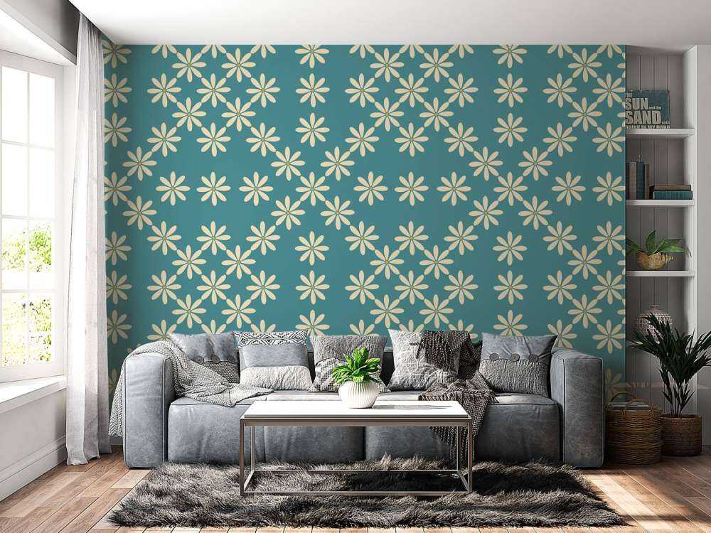 Retro blomster