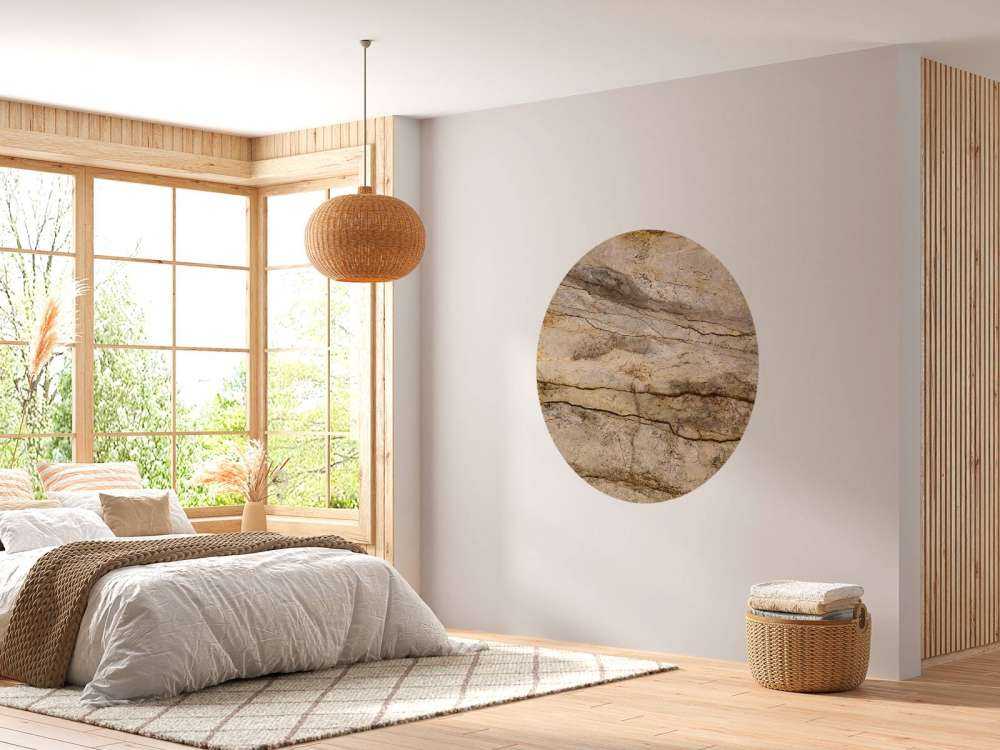 Marmor med sandfarge