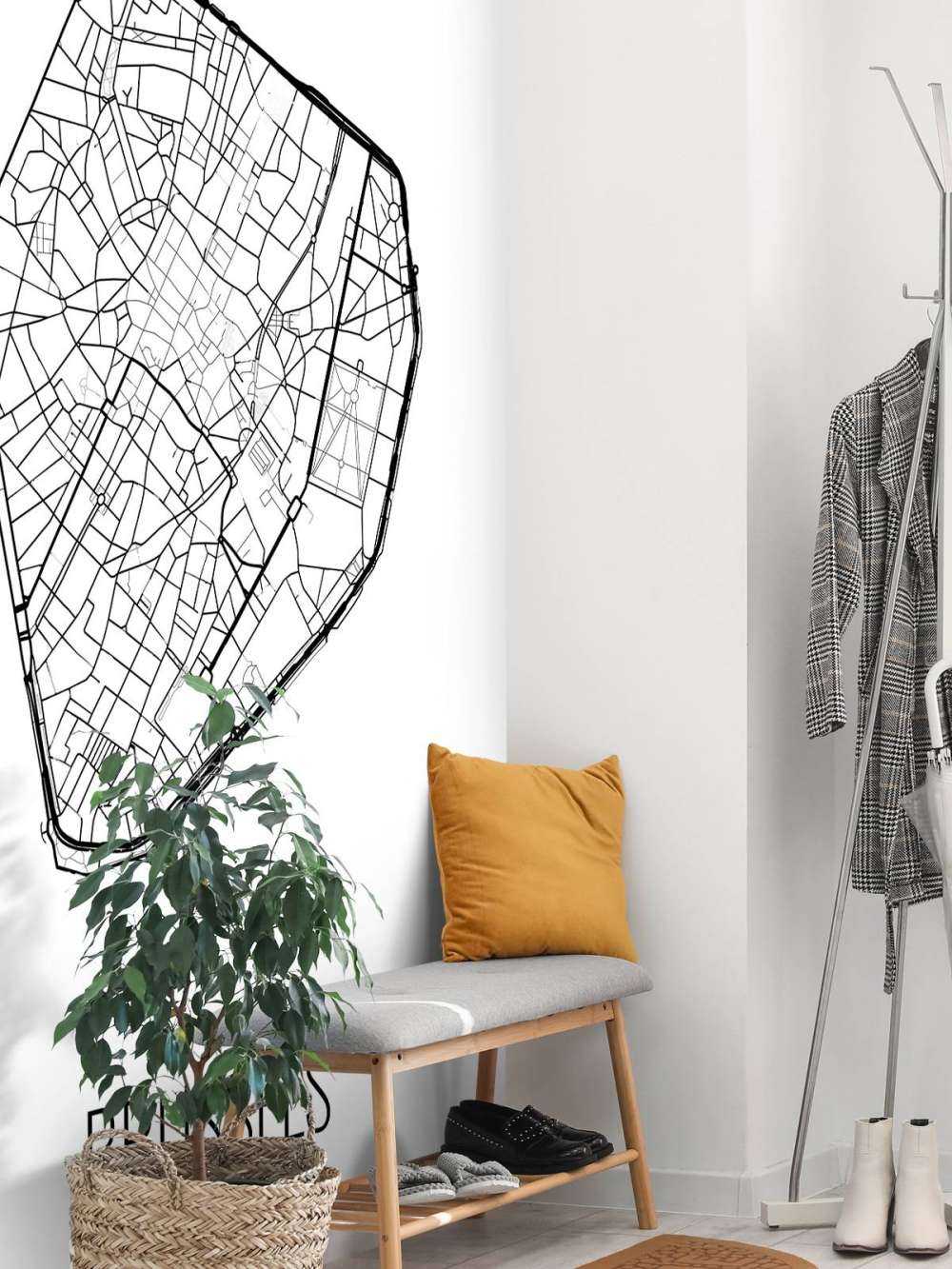 Unikt kart over Brussel