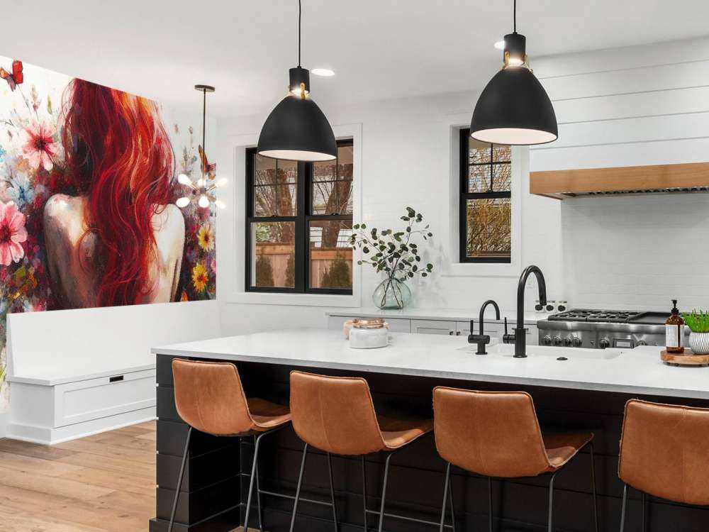 Watercolor Butterfly Woman Body #5