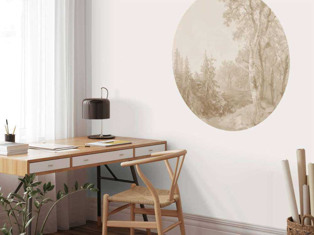 Skoglandskap Beige #1