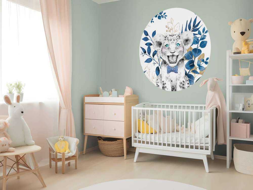 Blå jungel løvinnebaby