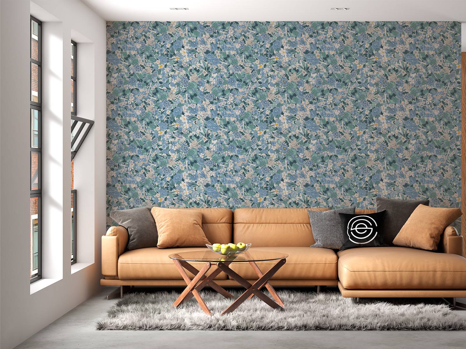 Floral Blossom Blue