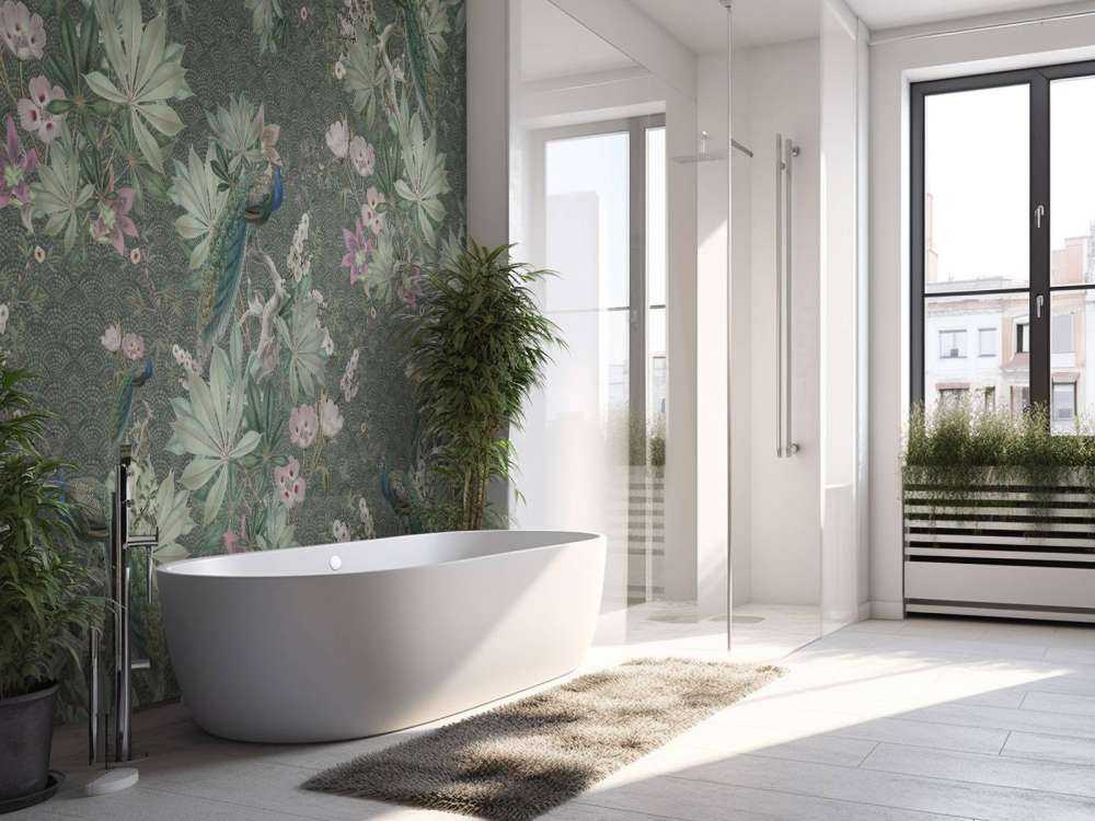 Vintage hagepåfugler - mørkegrønn