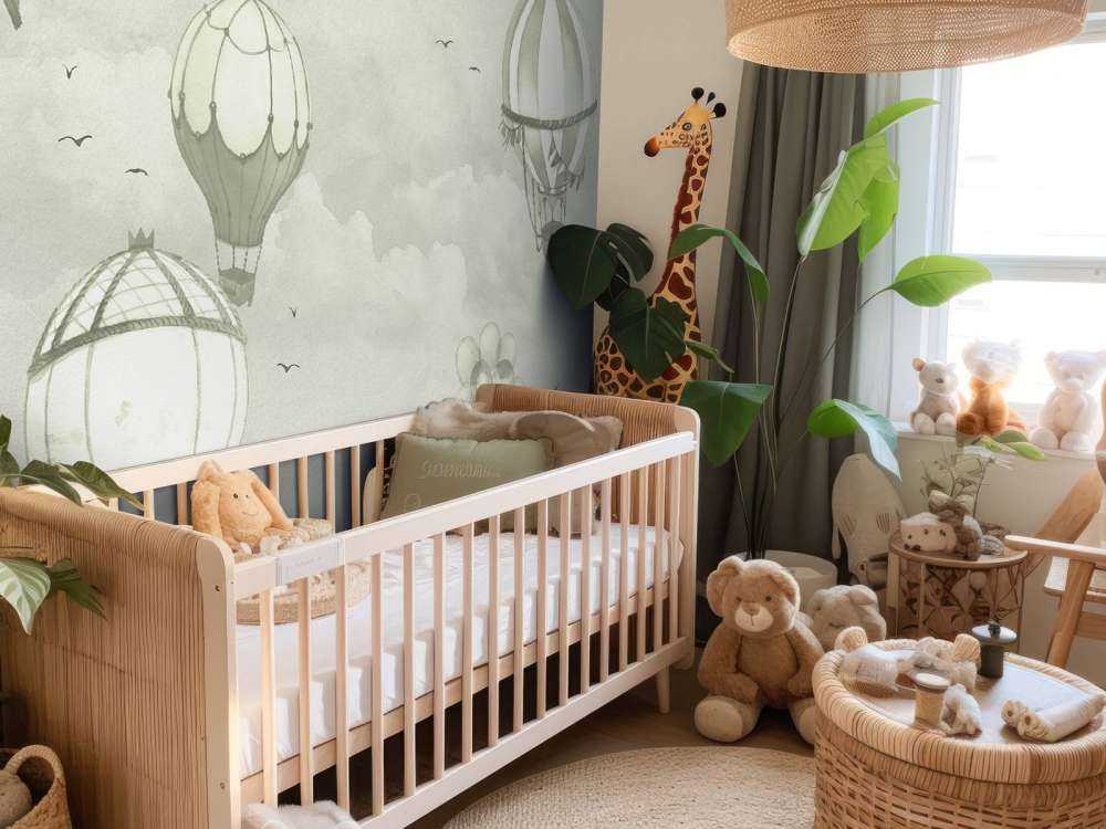 Varmluftsballonger i grønt