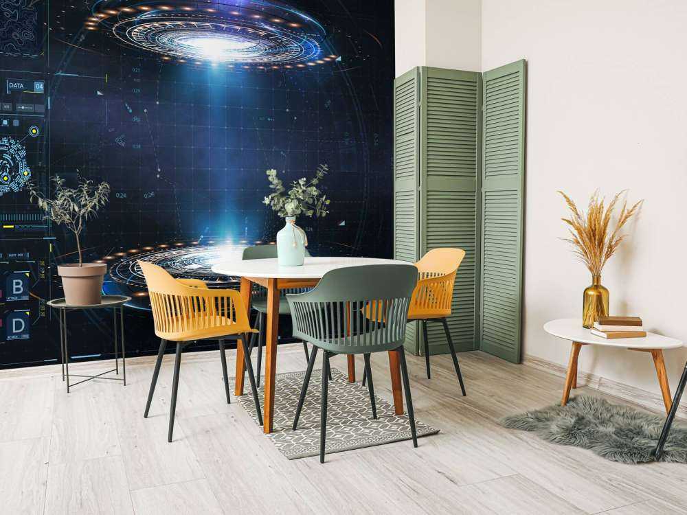 Futuristisk dashbord