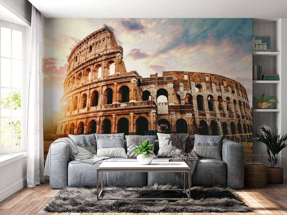 Soloppgang ved Colosseum