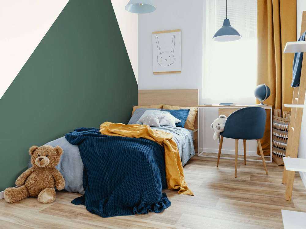 Trekant, mørkegrønn