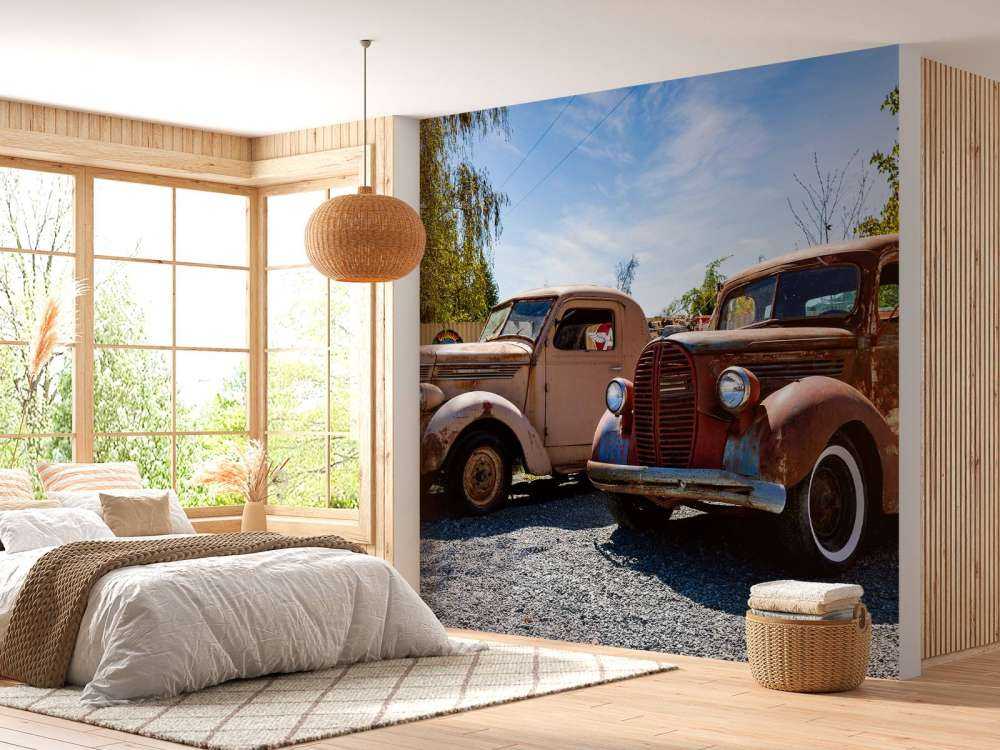 Rustne gamle lastebiler