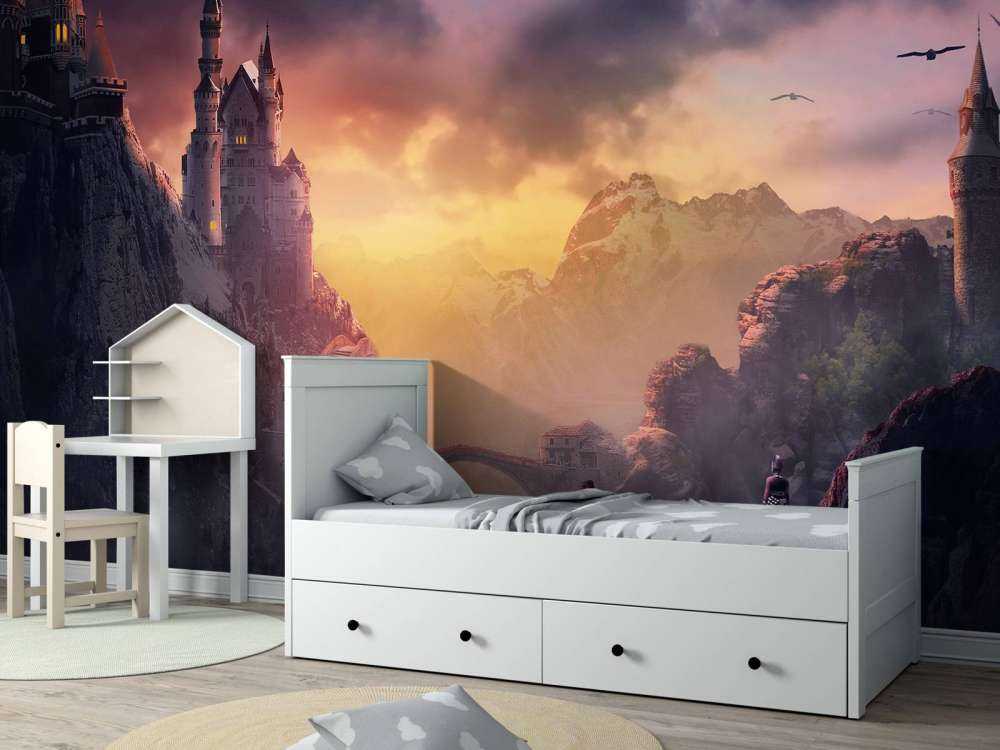 Slottet i solnedgången