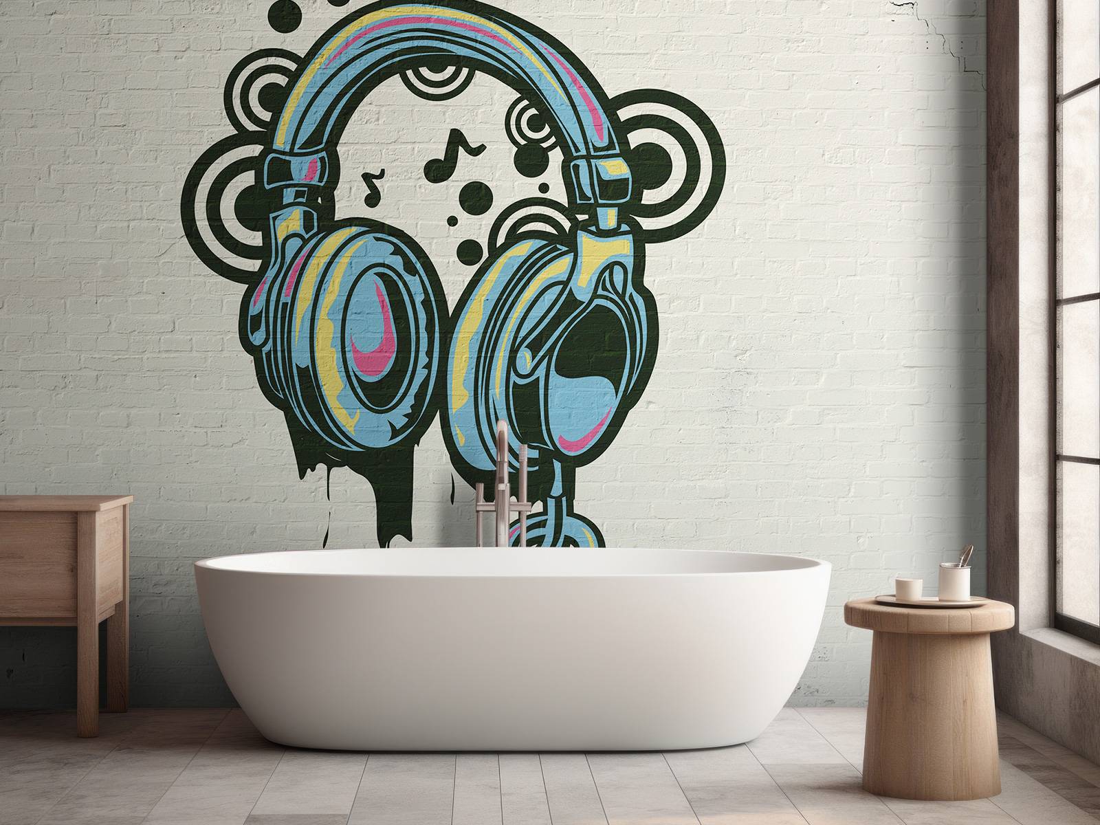 Graffiti-hörlurar