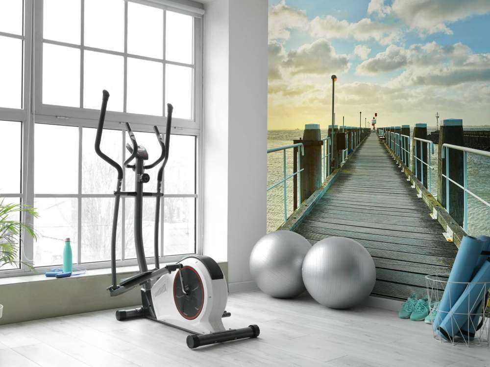 Byggnadsställning på kusten