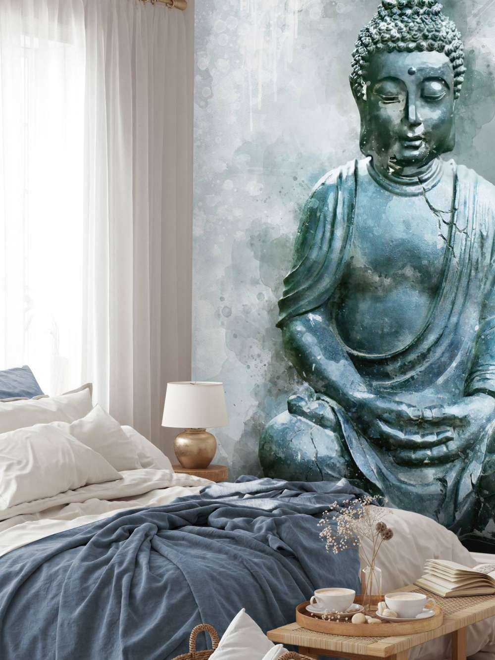 Buddha akvarell