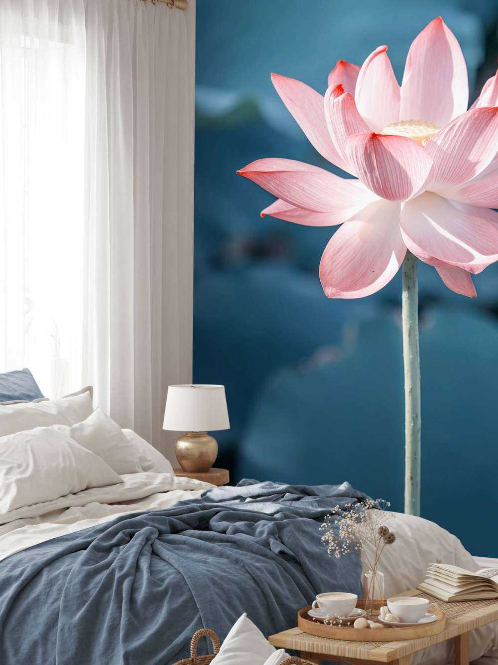 Lotusblomma ljusrosa