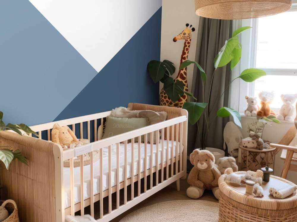 Trianglar i nyanser av blått