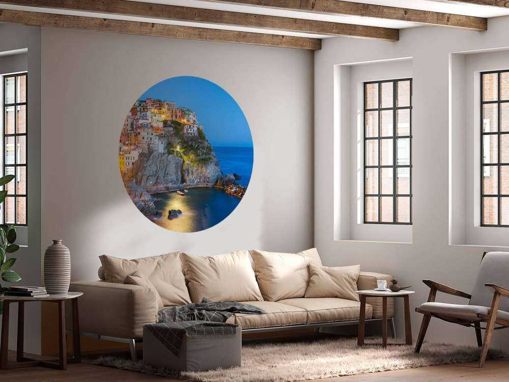 Italiensk stad på natten