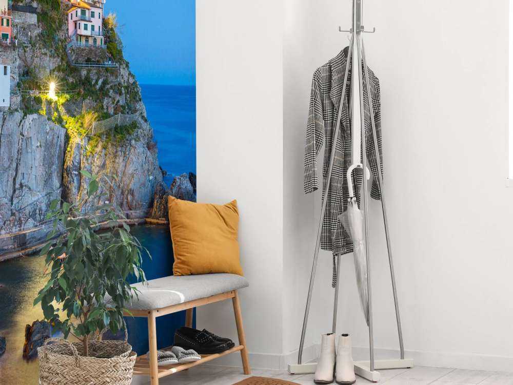 Italiensk stad på natten