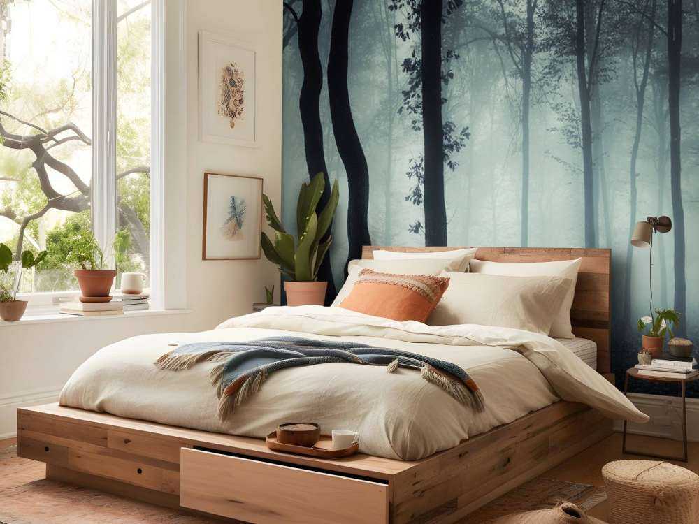 Mystisk mörk skog