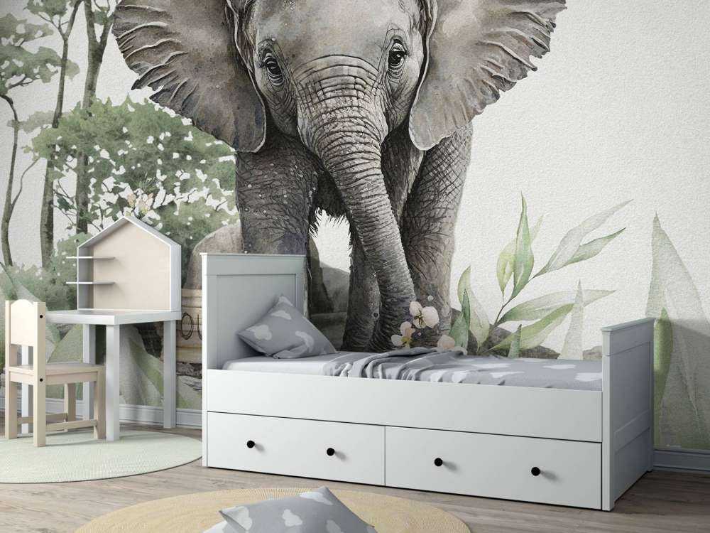 Elefant i djungeln