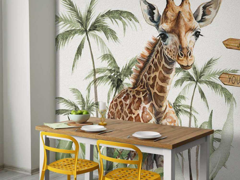 Giraffunge i djungeln