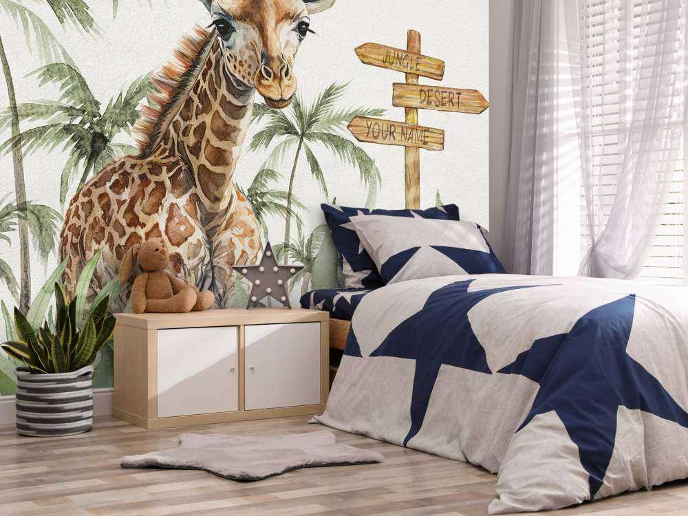 Giraffunge i djungeln