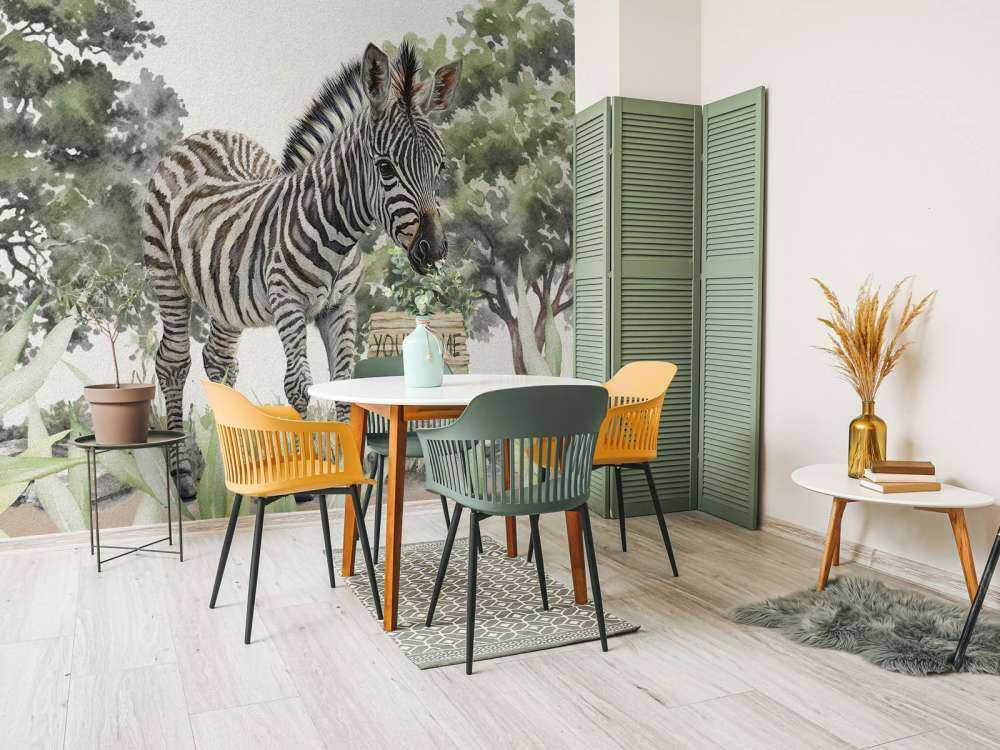 Ung zebra i det vilda
