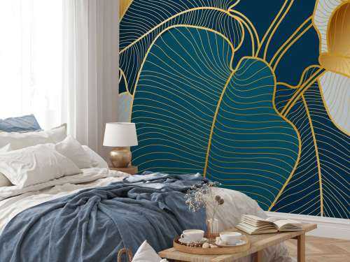 Lyxig guld Art Deco