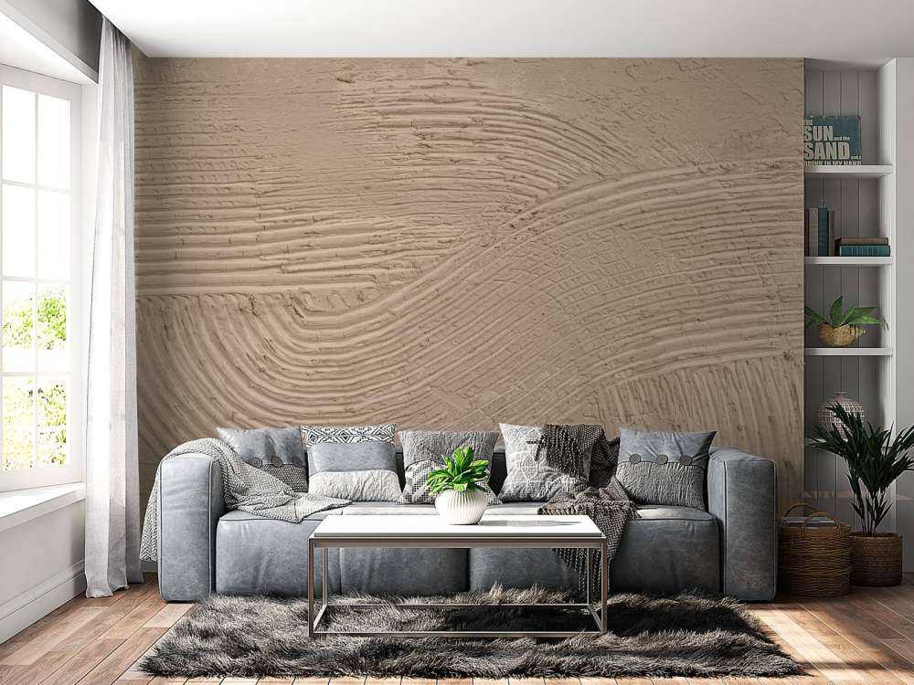 Texturerade linjer i taupe