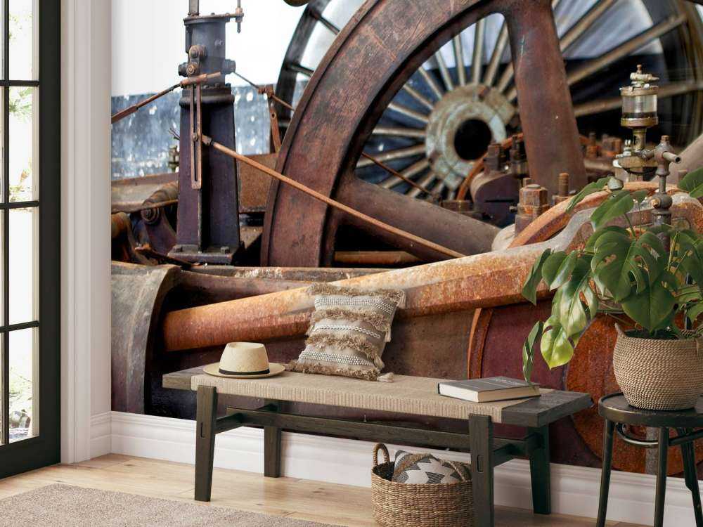 Del av en drivlina i en ångmaskin (B) 