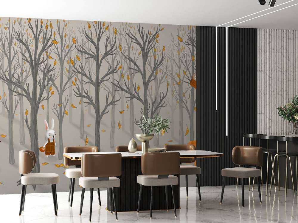 Skogens djur på hösten