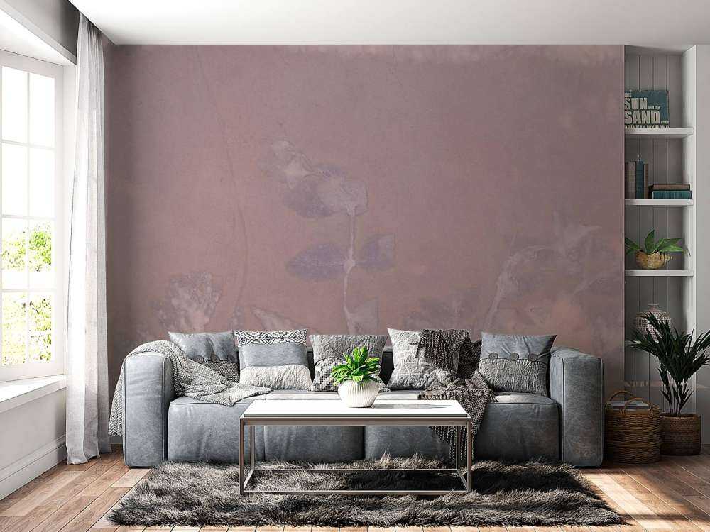 Wilde geranium och snöbär - mauve