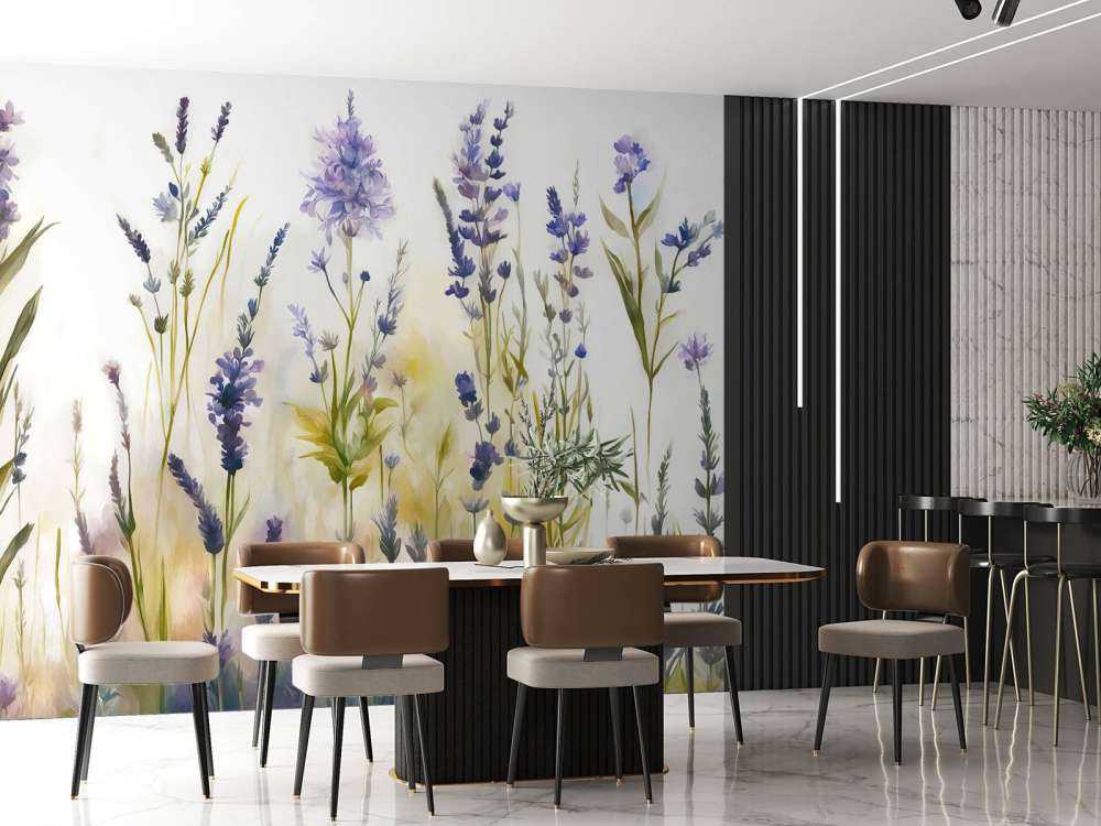 Lavendel Glänta Sömlös Pastell