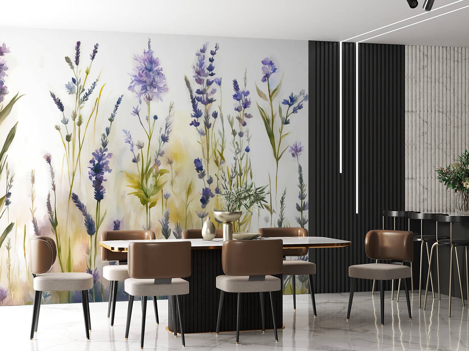 Lavendel Glänta Sömlös Pastell