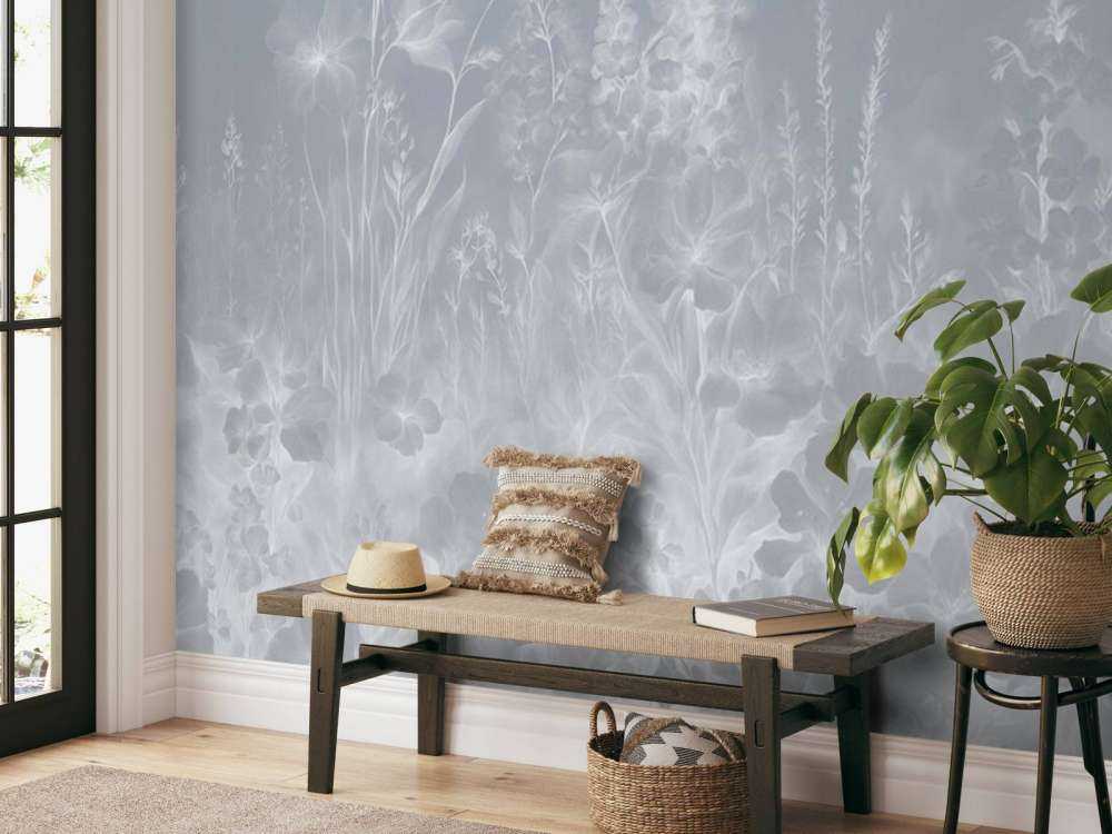 Öm engelsk trädgård - grå